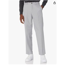 Amazon Essentials Men's Classic-Fit Expandable Waist Flat Front Dress 40X30