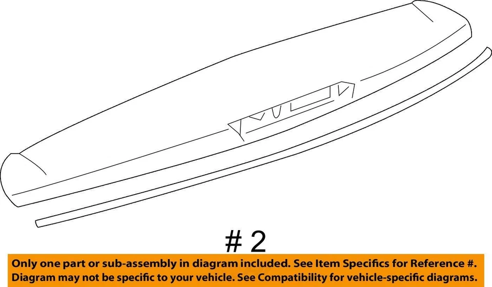 Rear Spoiler Fits 12-15 CAPTIVA SPORT 1970522 - Изображение 4 из 4