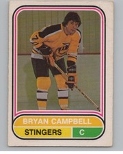 1975-76 O-Pee-Chee WHA #31 Bryan Campbell  Cincinnati Stingers V103168