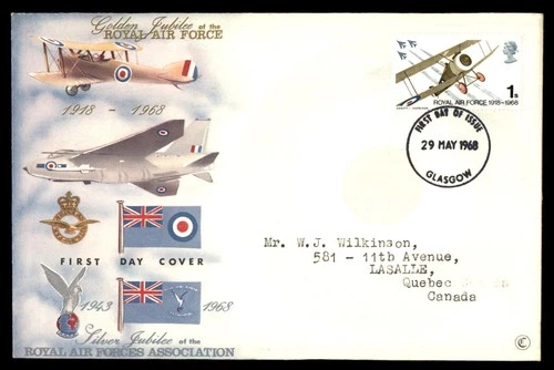 Mayfairstamps Great Britain FDC 1968 Airplane Royal Air Force First Day Cover aa