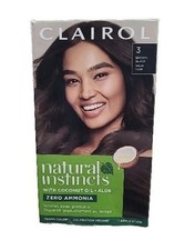 Clairol Natural Instincts Demi-Permanent Hair Dye, 3 Brown Black Hair Color, NEW