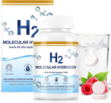 Molecular Hydrogen Tablets 12 PPM - 120 Count High Potency H2 Supplement