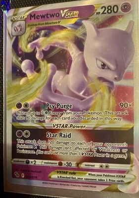  Mewtwo VSTAR Pokémon GO Ultra Rare Holo 280HP Eng 031/078 MT/NM TCG