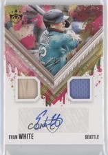 2021 Diamond Kings DK Material Signatures Holo Gold 62/99 Evan White Auto 0a3