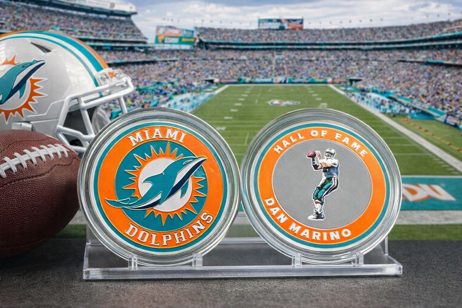 Dan Marino Miami Dolphins 55mm Coin (one coin only)