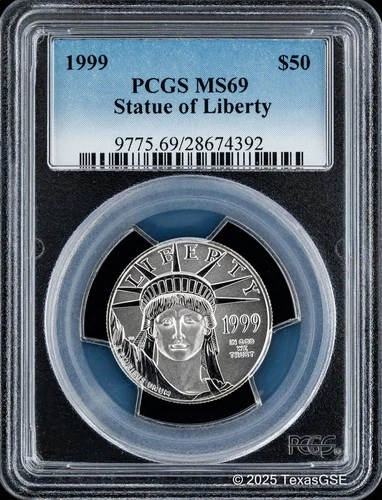 1999 American Platinum Eagle — photo from the most recent tracked eBay sale