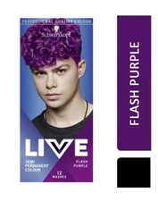 Schwarzkopf Live Flash Purple 094 Hair Dye Permanent Vibrancy Serum Colour NEW