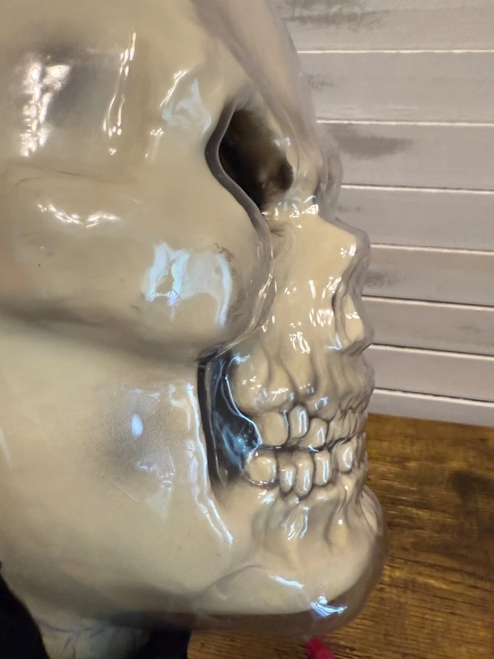 Vintage Halloween Blood Skull Mask Heart Pump 90’s Fun World New Open Package  - Image 4 of 4