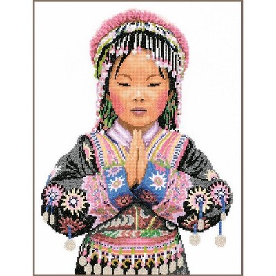 Lanarte Kreuzstichpackung: Thai Hill Tribe Girl: Aida