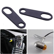 1Pair Motorcycle Turn Signal Indicator Light Lamp Holder Shock Brackets Set New