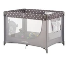 Pamo Babe Portable Enclosed Baby Playpen Crib with Mattress and Carry Bag, Gray