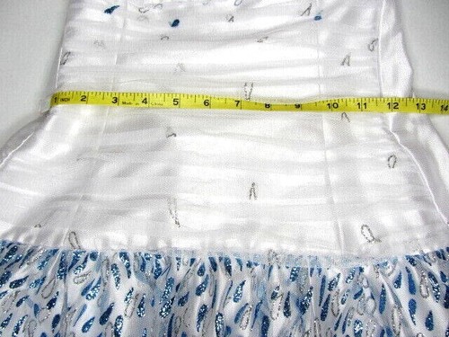 Jessica McClintock Formal Dress Gown Size 7 White Homecoming Pageant Prom - Picture 7 of 12