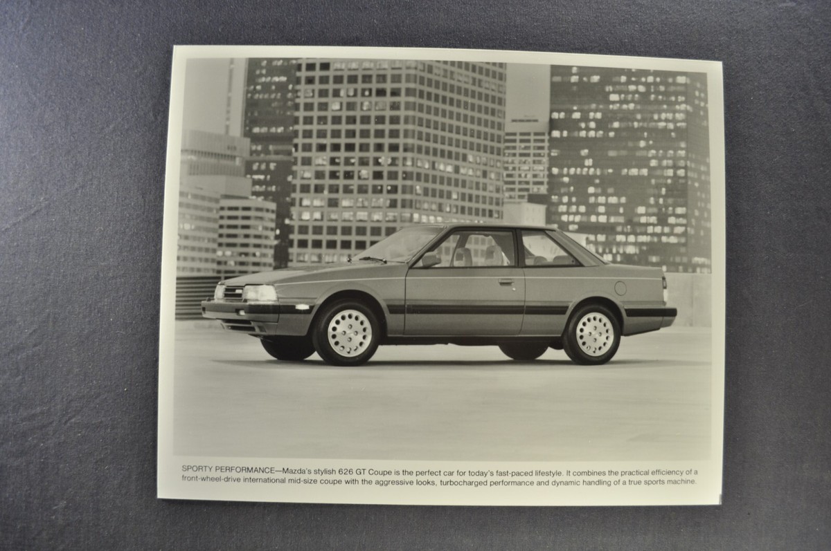 1987 Mazda 626 Press Photos +Text GT Coupe Touring Sedan Excellent