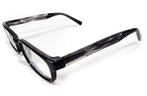 NEW MODERN OPTICAL HECTOR CRYSTAL BLACK EYEGLASSES FRAMES RX 51-18-140 MENS