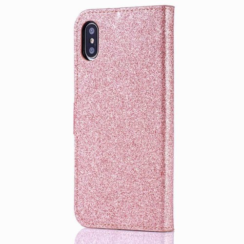 Plain Bling Glitter Wallet Phone Case Cover For Samsung S10 S20 S21 S22 S23 S24 - Picture 8 of 17