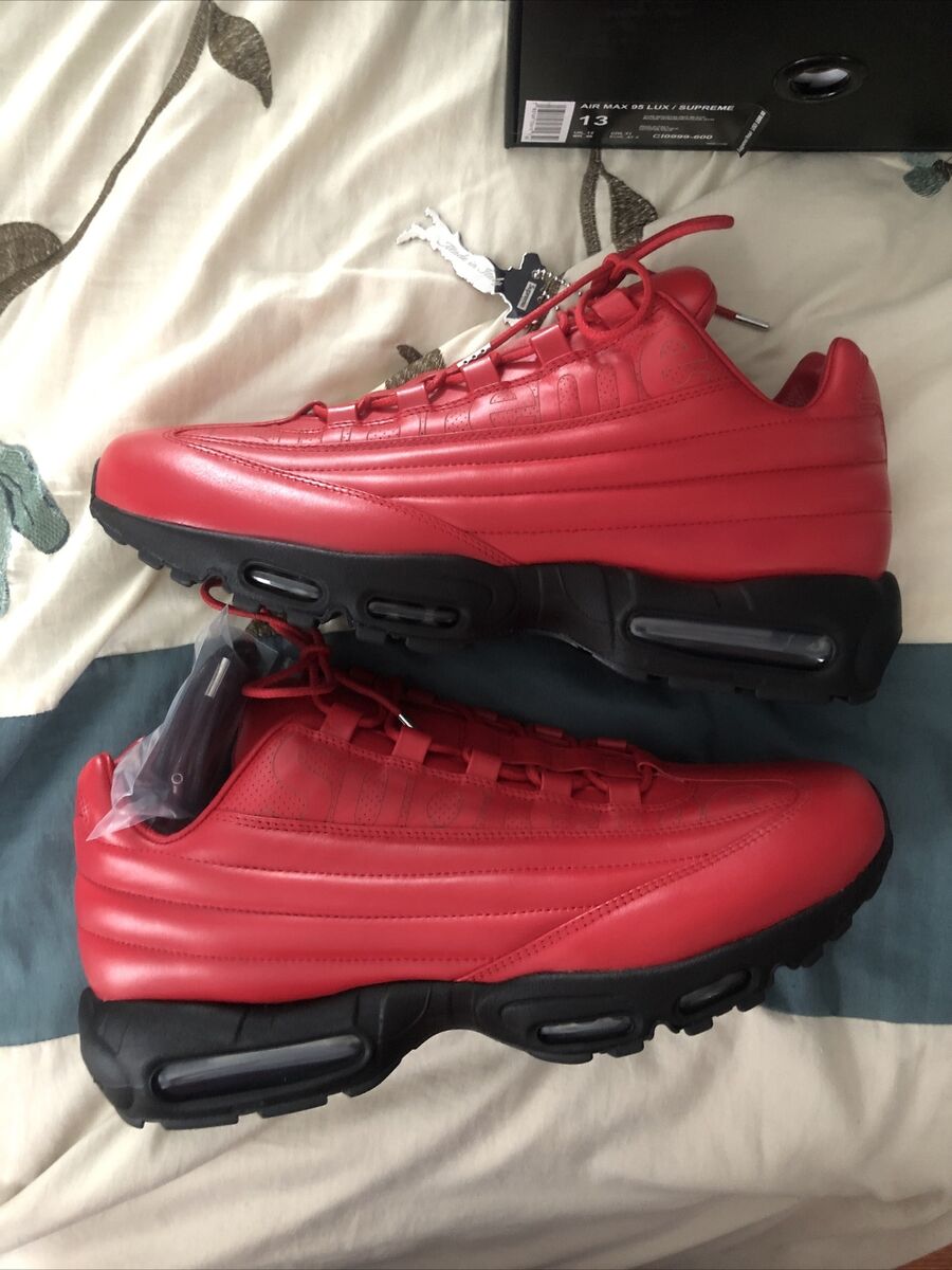 Brand New Nike Air Max 95 Lux x Supreme Gym Red 2019 Size 13 Brand New Nike Air Max 95 Lux x Supreme Gym Red 2019 Size 13