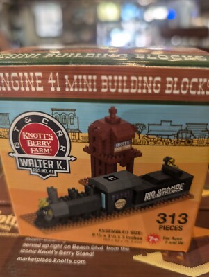Knott's Berry Farm Scenic Line #41 Train Mini Building Blocks Knotts 313 pieces