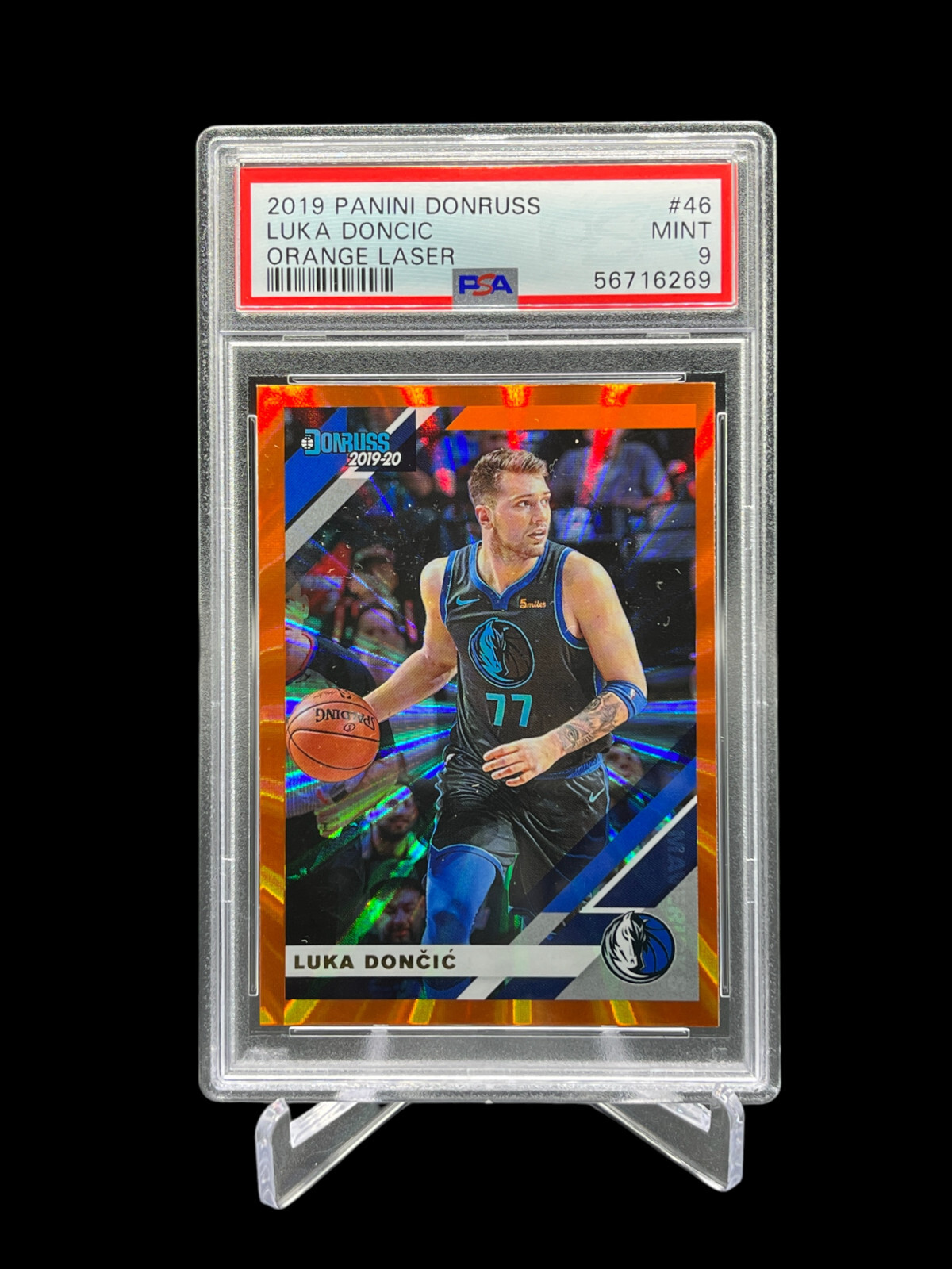 2019-20 Panini Donruss Luka Doncic Holo Orange Laser #46 PSA 9 MINT
