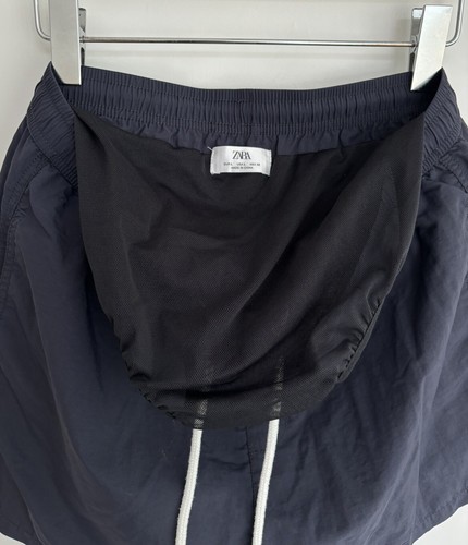 Zara Man Swimming Shorts Navy Blue Mens Large - Picture 12 of 12