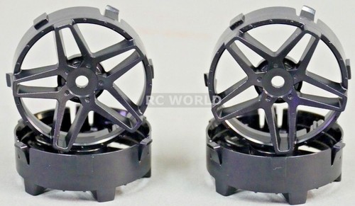 Tetsujin SOUTHERN CROSS Inserts Adjustable Offset 3-6-9mm -4 RIMS -CHROME BLACK- - Picture 12 of 14