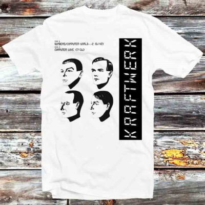 Kraftwerk Promo Label Computer World Love T-Shirt B501