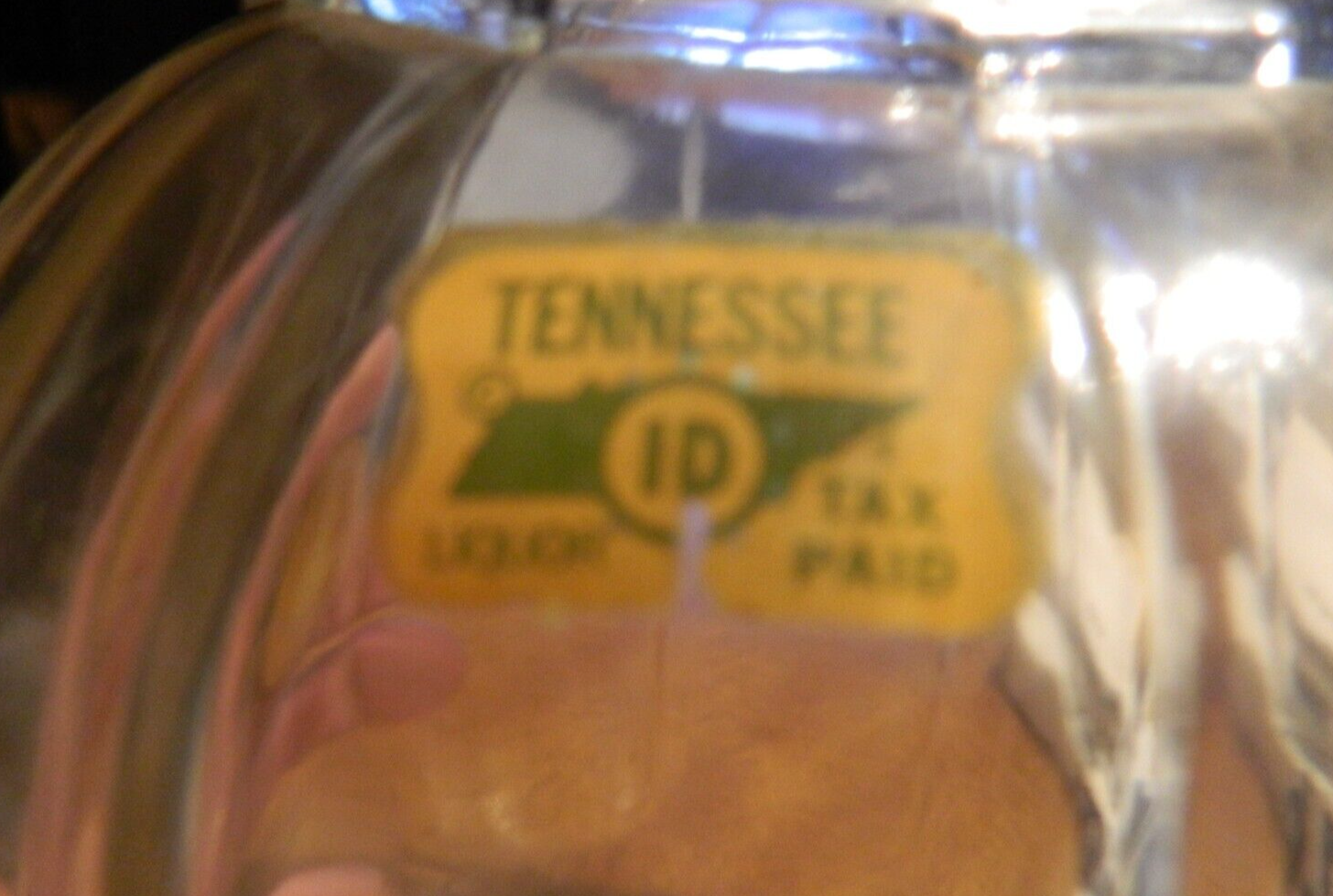 Jack Daniels Old No. 7 Decanter/Stopper Maxwell HOUSE Bottle with TN