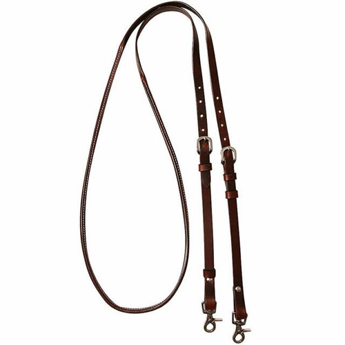 Longues rênes en cuir et en corde Riding World