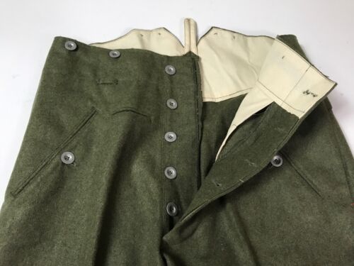 WWI GERMAN M1907 INFANTRY FIELD GREY WOOL PANTS - MEDIUM 34 WAIST - Bild 8 von 10