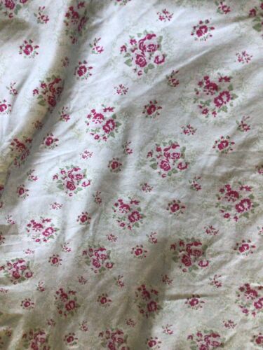 Simply Shabby Chic Reversible Blue Pink Floral Stripes Comforter King Size - Afbeelding 1 van 7