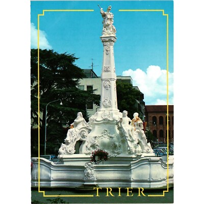 Vintage Postcard Trier St-Georgs-Brunnen Am Kornmarkt Travel Souvenir Unposted