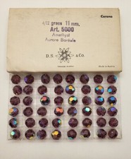 Factory Pack Swarovski Crystal Amethyst AB 11mm Faceted Round 5000 Beads; 48pc