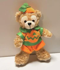 Disneyland Duffy Plush Doll Key Chain Halloween Pumpkin Tokyo Japan Parks F/S