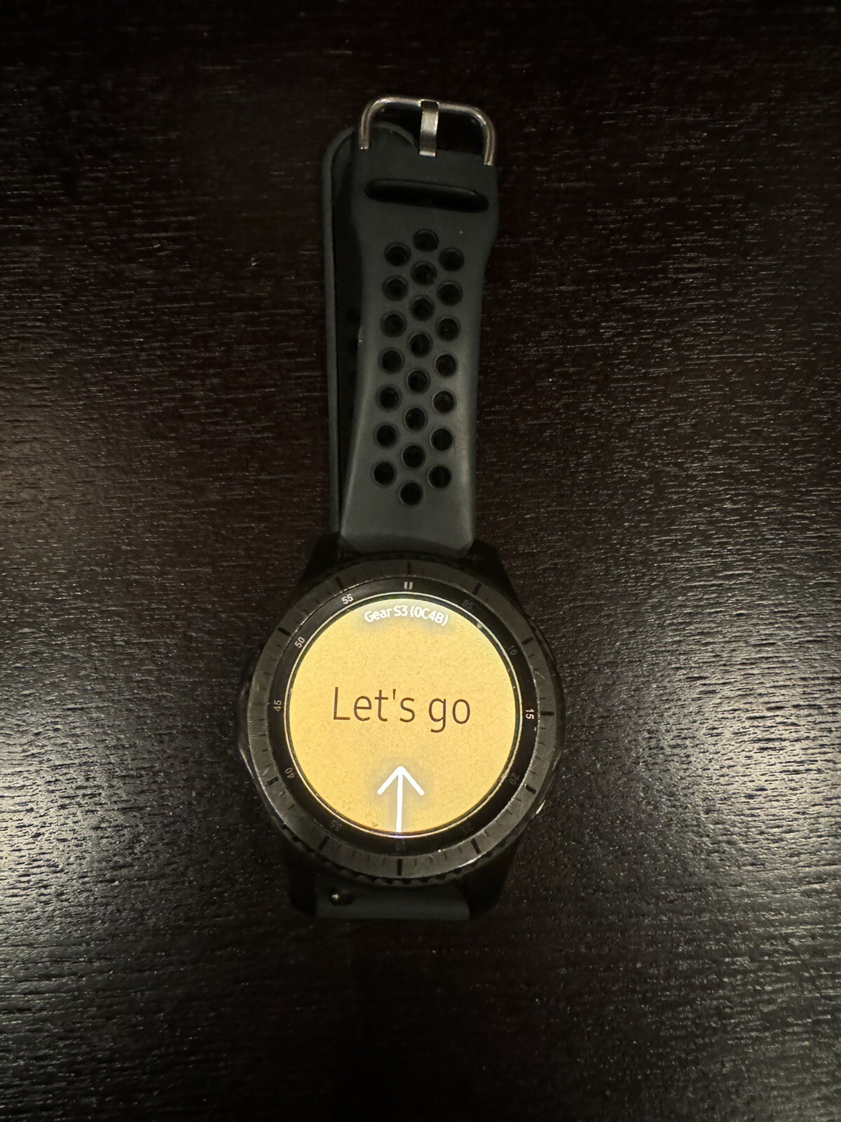 Samsung Gear S3 Frontier 46 mm Steel Case with Black Silicone Band