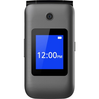 Coolpad Belleza CP3321AT  Gray T-Mobile 4G LTE GSM Flip Senior Cell Phone