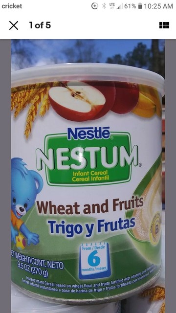 nestum wheat and fruits