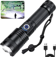 Flashlights High Lumens Rechargeable - 990000 lumens Super Bright LED Flashli...