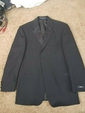 Hugo Boss Tuxedo Suit 36s 36 Short Black New Never Worn With Minor Defect