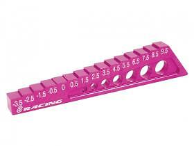 Precision-Crafted 3Racing Chassis Droop Gauge -3.5 to 9.5mm - Pink