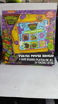 TMNT Ninja Turtles Mutant Mayhem Turtle Power Bingo. NEW! SEALED!