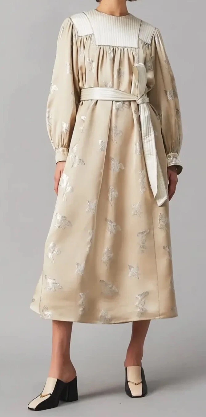 TORY BURCH MULO EQUESTRE MAGLIE 80 MM POMPA PELLE NERO DULCE DE LECHE TAGLIA US 7 5