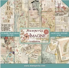 Stamperia IMAGINE - 8" X 8" Double Sided Paper - 10 SHEETS