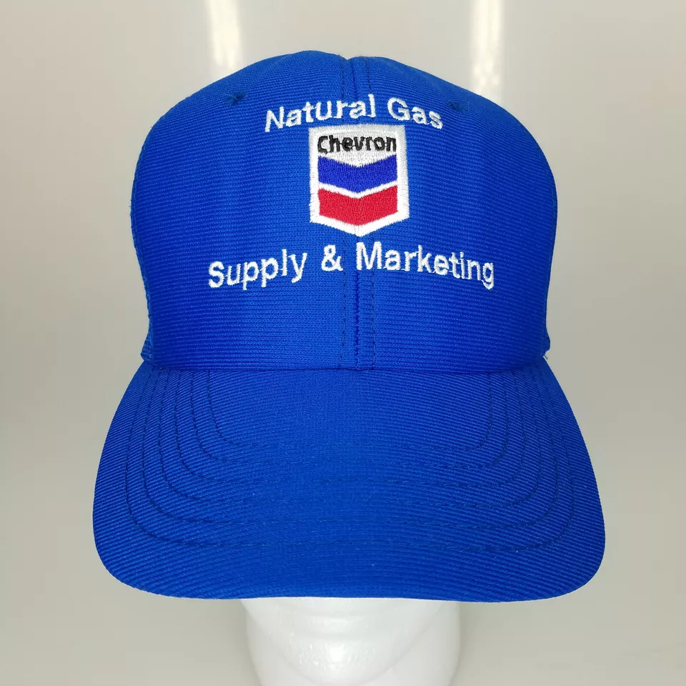 Vintage CHEVRON NATURAL GAS Supply & Marketing Baseball Trucker Hat Adjustable - Image 2 of 4
