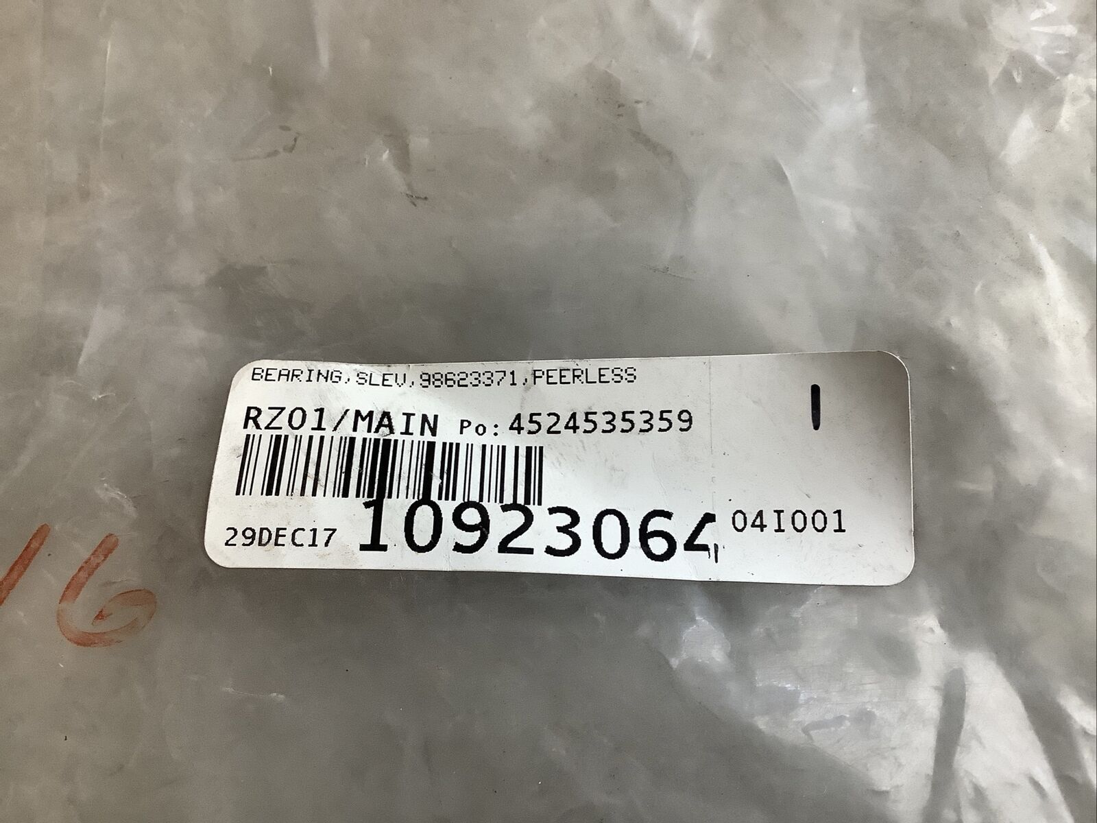 PEERLESS 98623371 2C29457-738 4510 C22 564 BEARING SLEEVE 678 | eBay