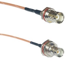 RG316 BNC FEMALE SM BULKHEAD to BNC FEMALE BIG BULKHEAD RF Cable Rapid-SHIP LOT