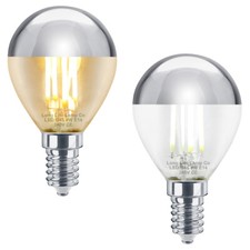 4W LED G45 Crown Silver Light Bulb Mirror Top Style E14 Cool Warm Golf Balls