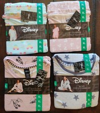   NEW   4 SETS XL Disney Mickey Mouse Women's Cozy 2pc Pajama Set 2 Long/2 Short
