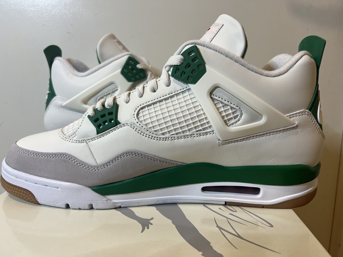 Size 17 - Jordan 4 Retro x Nike SB Low Pine Green | eBay