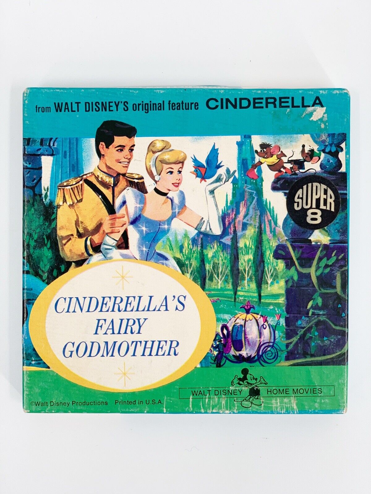 Cinderella's Fairy Godmother Walt Disney Super 8 Sound B & W 8mm Film Cinderella