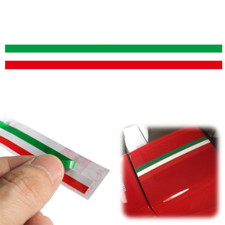 Car Italian Italy Flag Sticker Strip Decal Badge Bright Color 40 x 1.2cm PVC