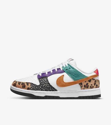 Nike Dunk Low women's Patchwork DN3866-100 Sneakers Shoes Woman Men's Size - Picture 2 of 9